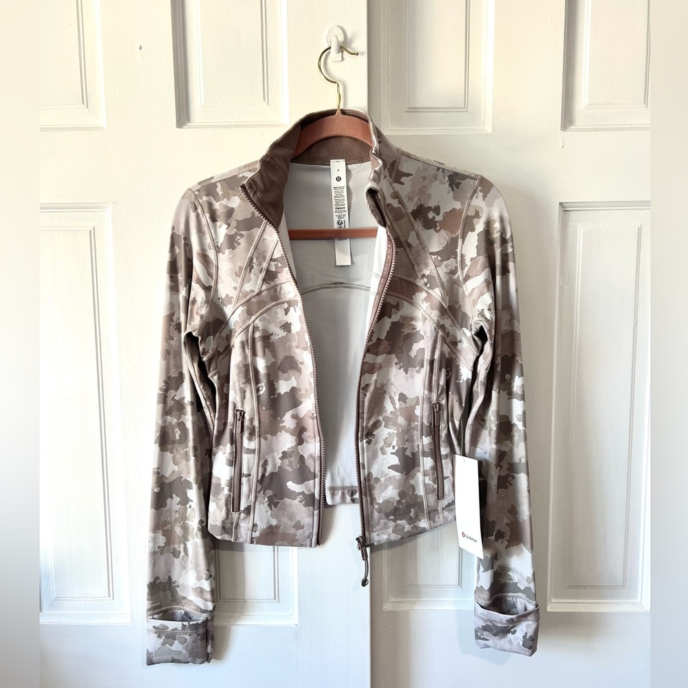 🆕Lululemon🍋Define Cropped Jacket Nulu ColourThawed Camo Warm Ash Grey Multi - Picture 6 of 9